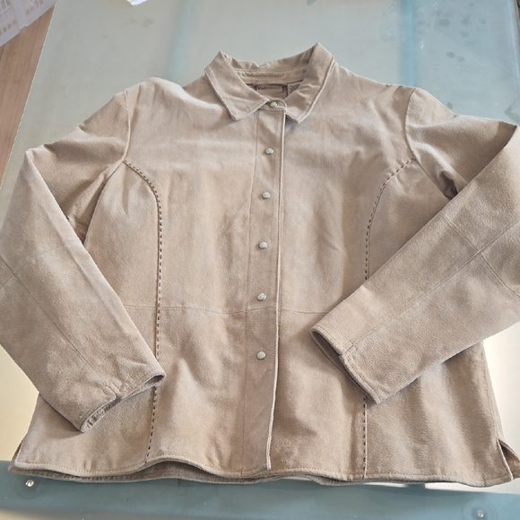 Ruff Hewn Jackets & Blazers - Ruff Hewn Women's Beige Utility Jacket